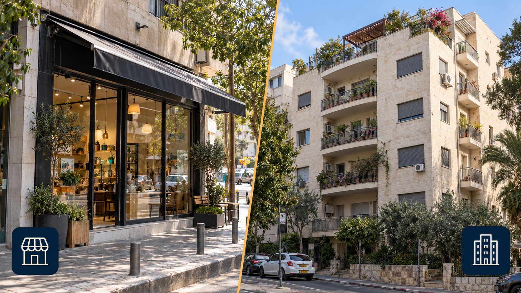 נדל"ן מסחרי מול מגורים: איפה התשואה גבוהה יותר ואיפה הסיכון