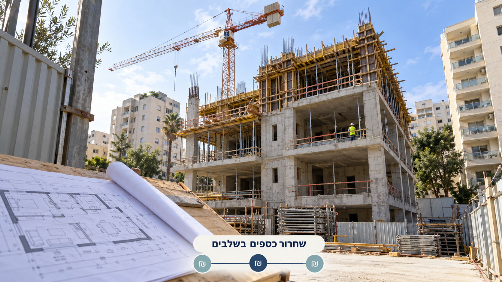 משכנתא לדירה על הנייר: איך הבנק משחרר את הכסף בשלבים